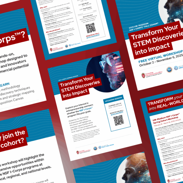 flyers for TEO I-Corps cohort