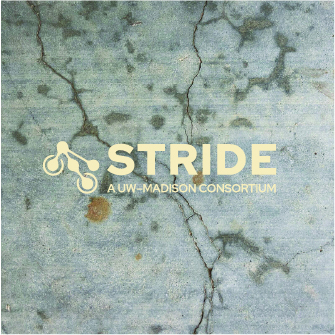 STRIDE logo on concrete background