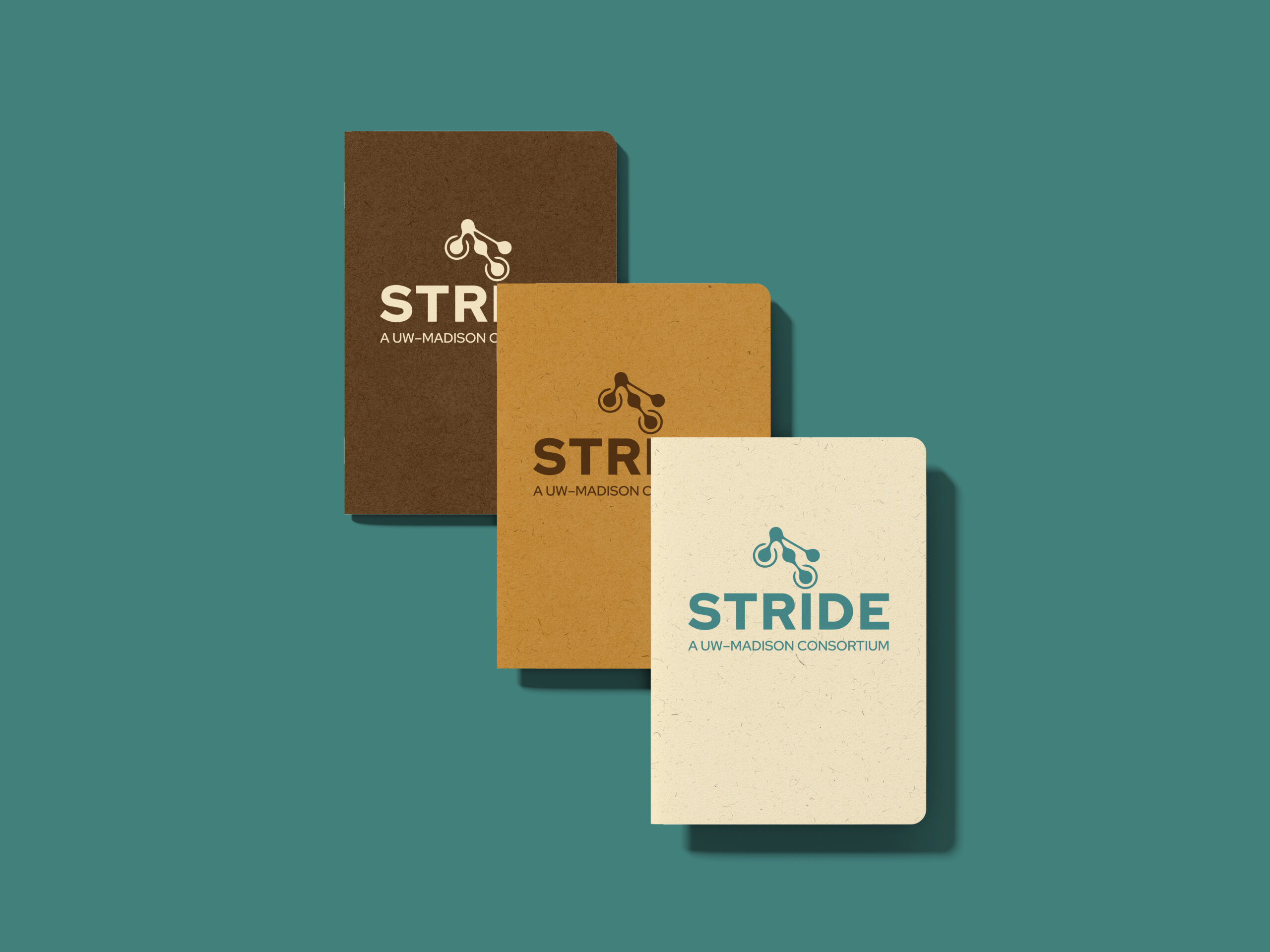 notebooks with the STRIDE logo